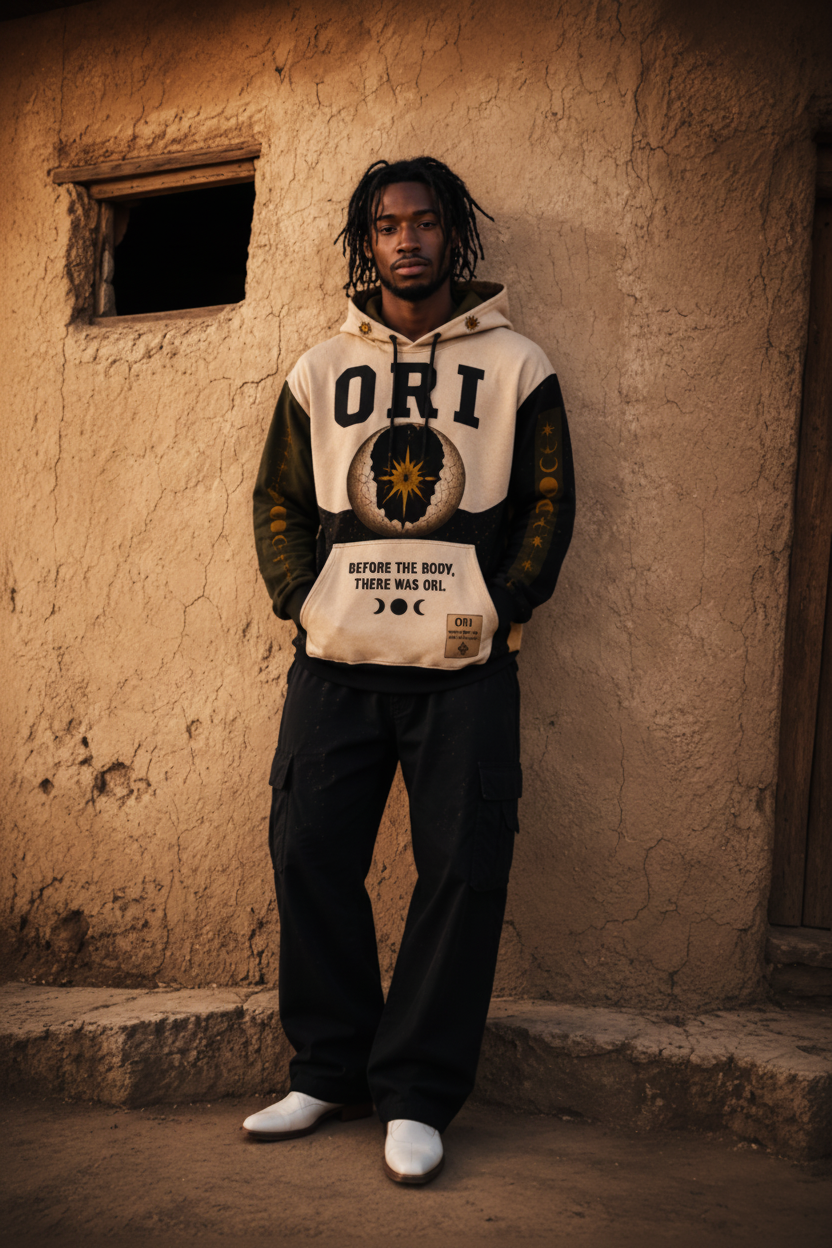 The Sacred Head | ORI Hoodie — Cinematic Editorial